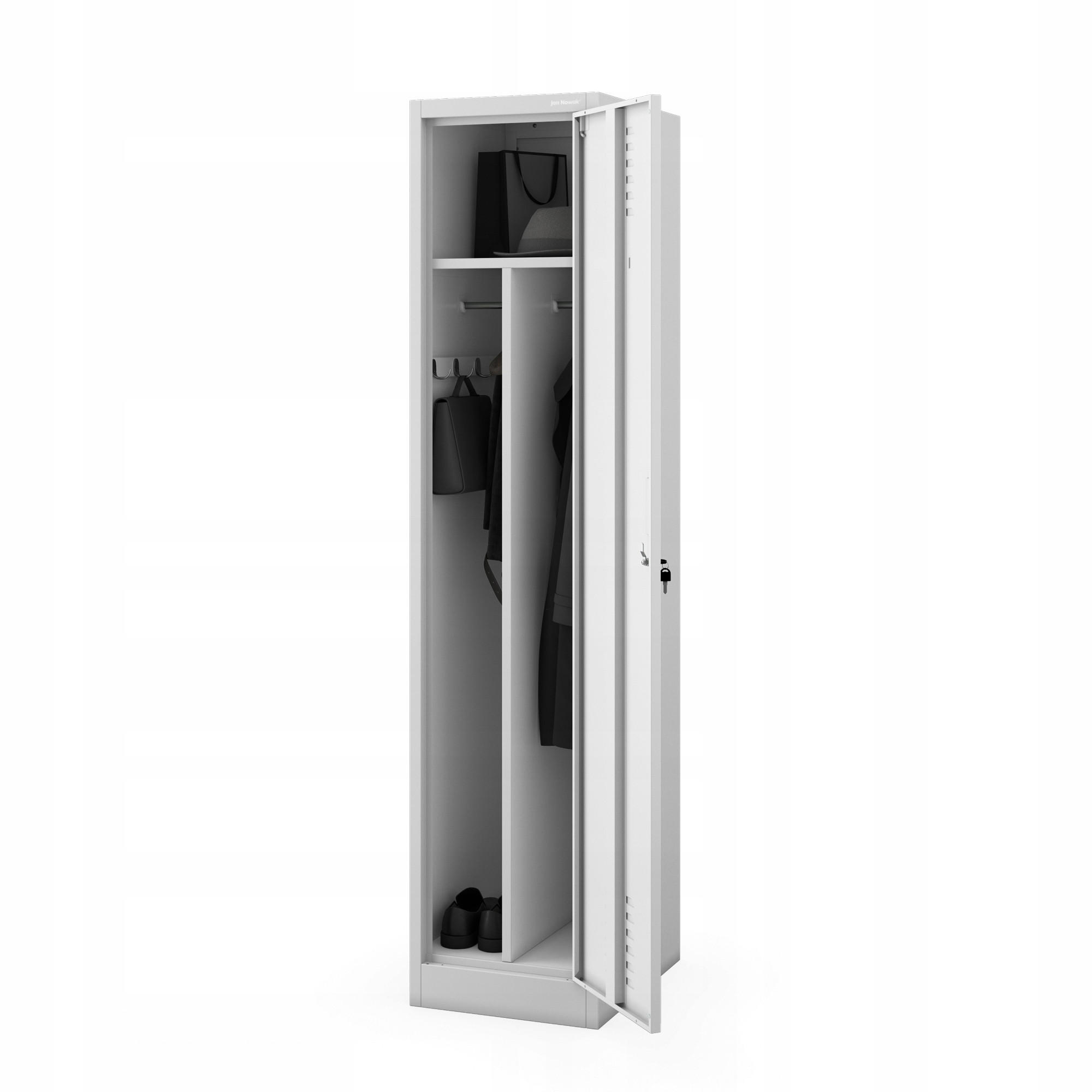 METALL-ARBEITSSCHRANK KACPER 1 Plus - Grau, Metall (40/180/50cm) - Jan Nowak