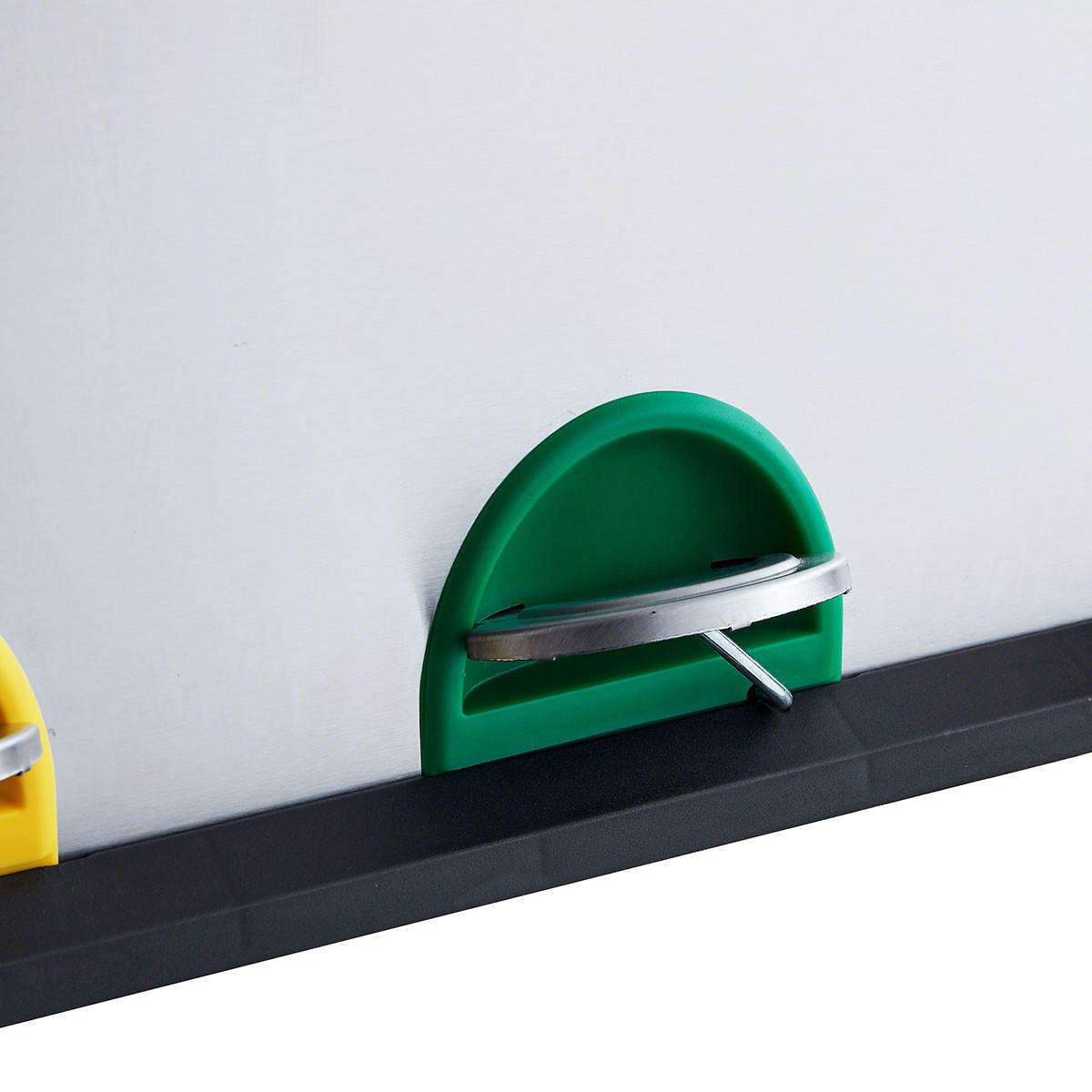 MÜLLEIMER TC2X15 30L 2x15 Treteimer Papierkorb Mülltrennung - Silberfarben, Metall (41/44/30cm) - SVITA