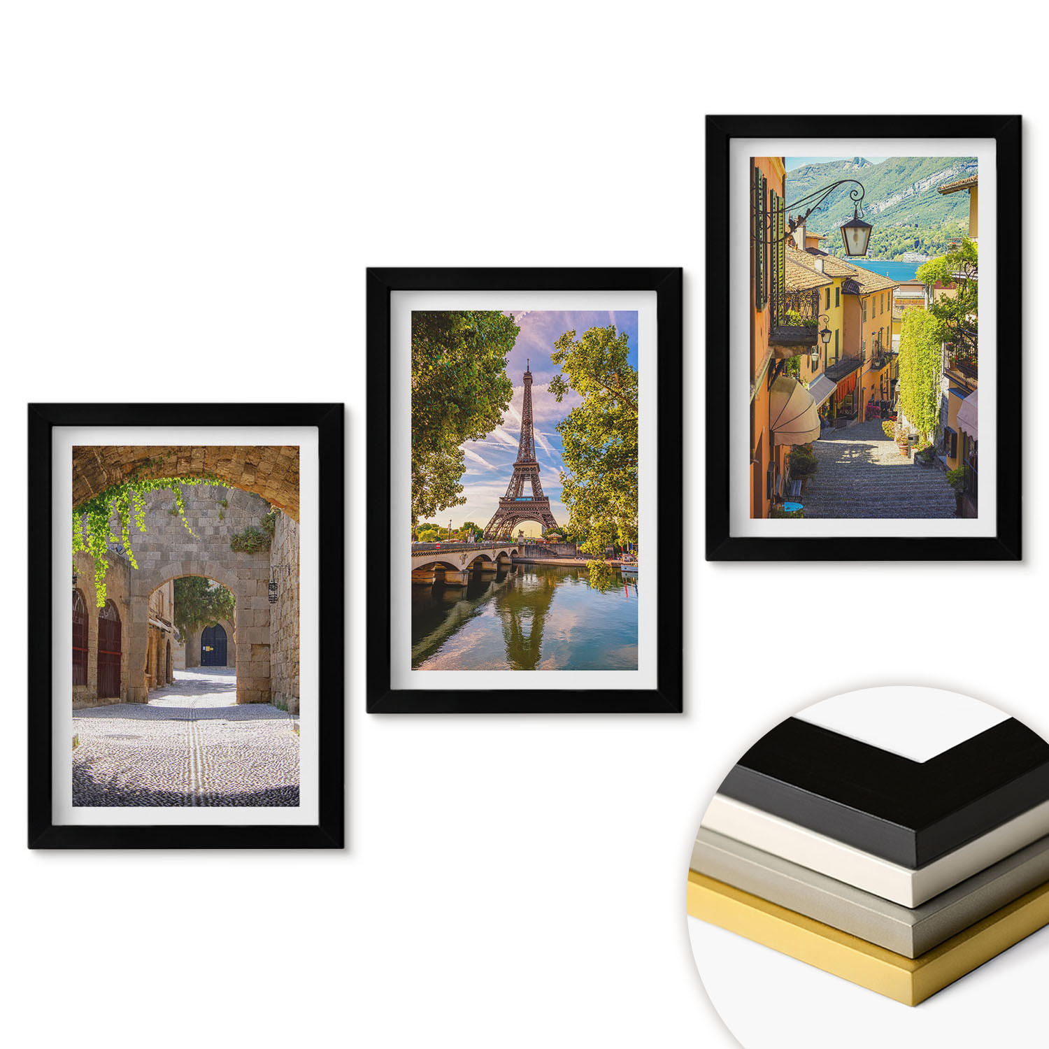 ArtPrintCave Wandbilder Schwarz 20x30 cm