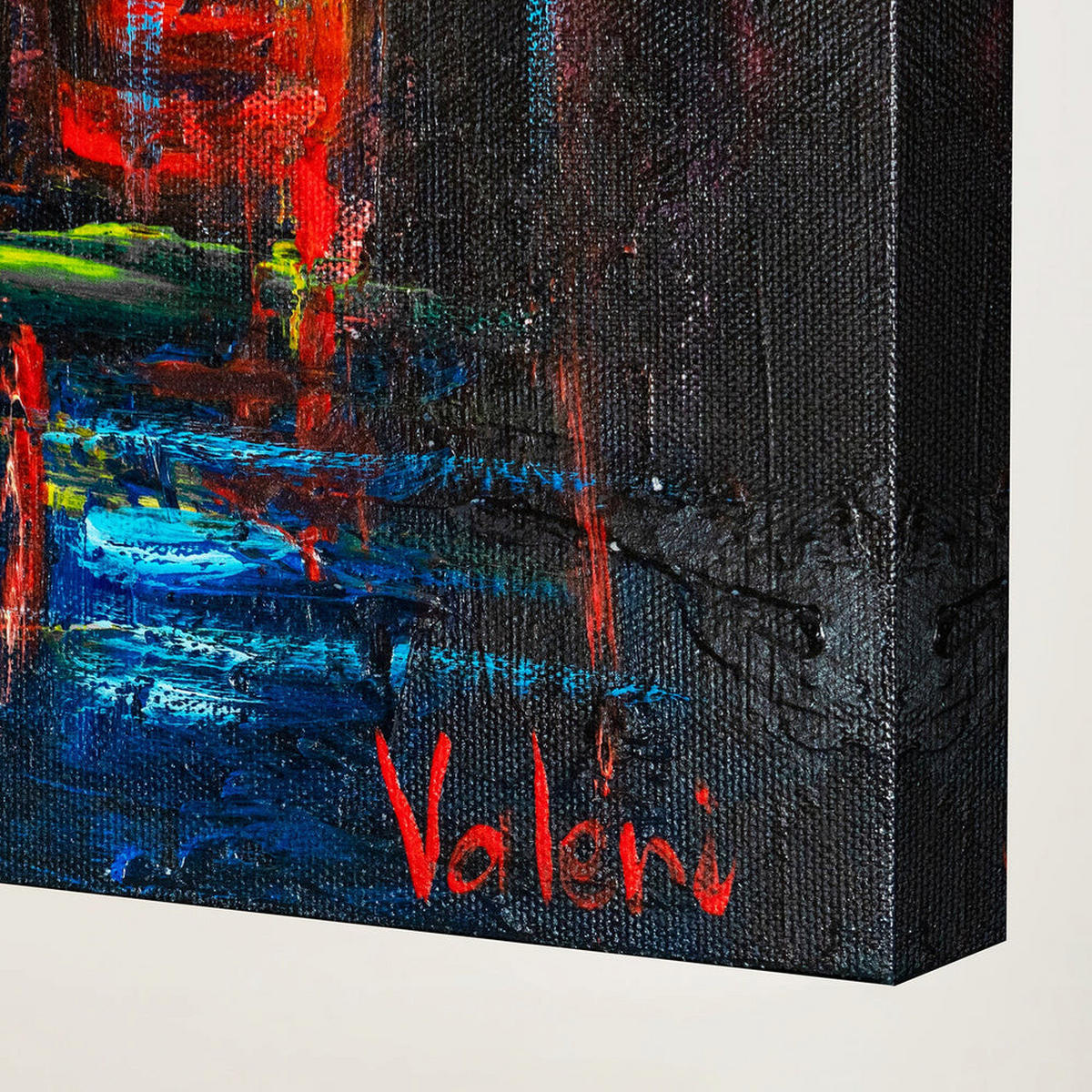 GEMÄLDE Herbstliche Allee auf Keilrahmen 200x100 cm - Blau, Holz (200/100cm) - YS-art gallery