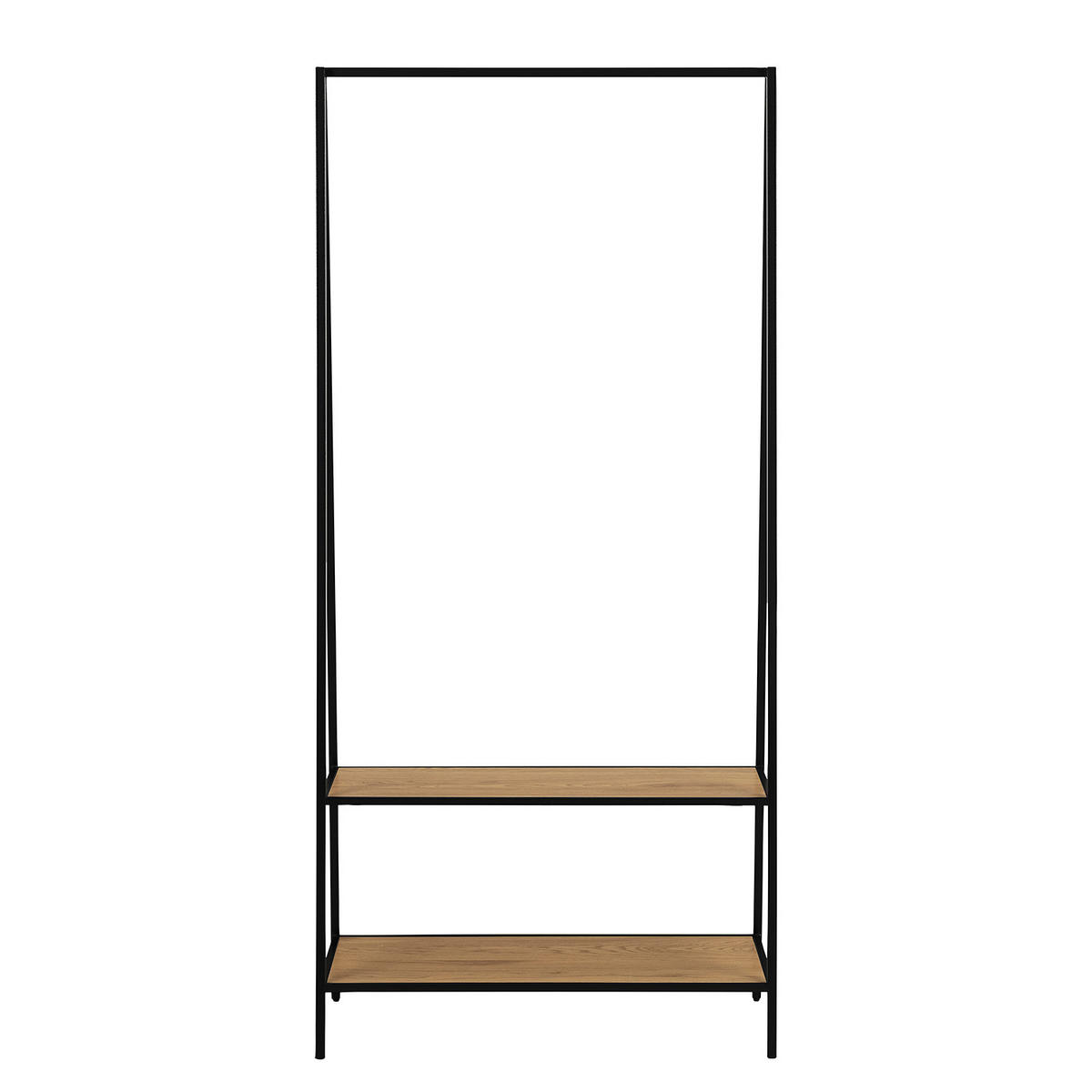 GARDEROBE - Wildeiche, Holzwerkstoff/Metall (77/165/37cm) - home24