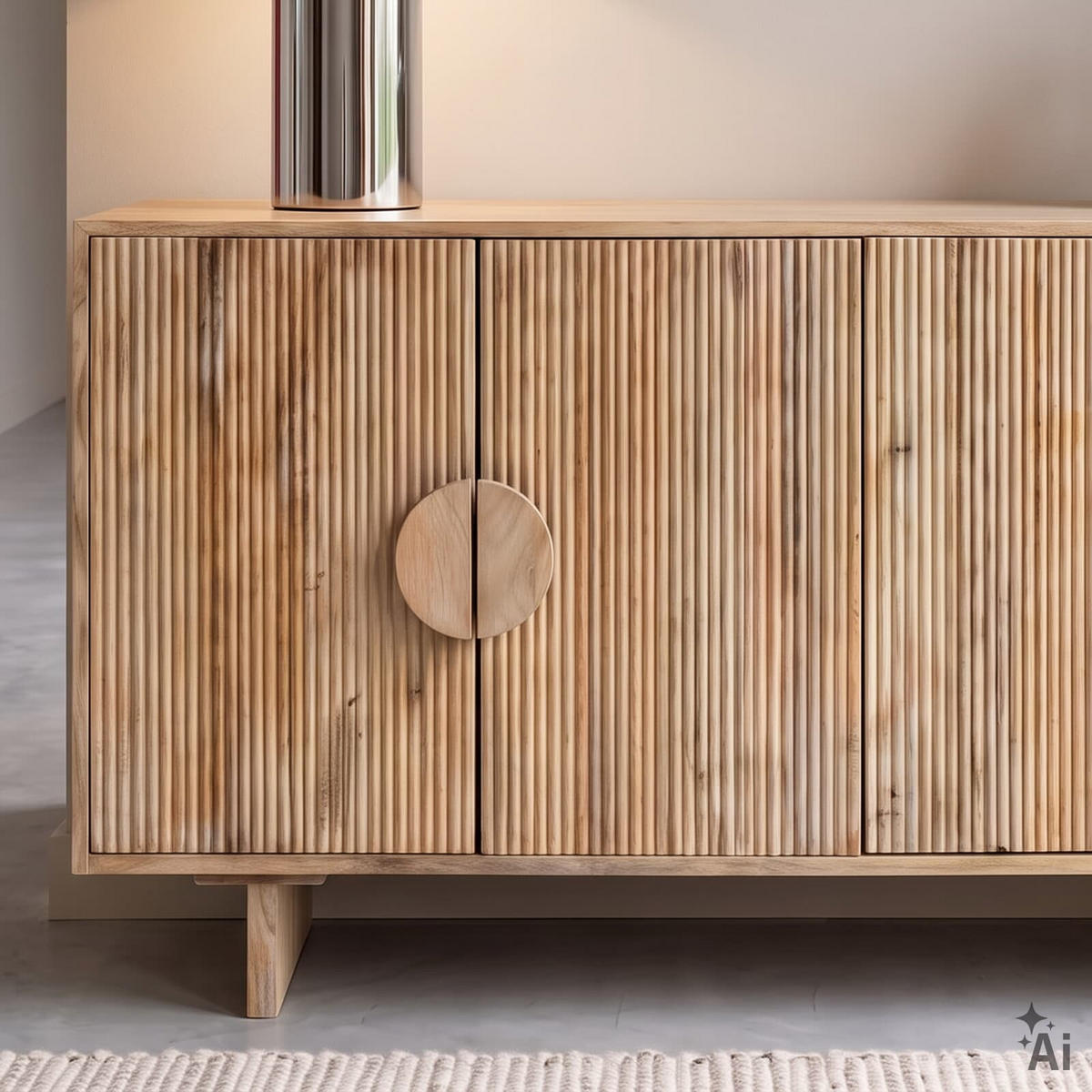 SIDEBOARD DEVA natur - Naturfarben, Holz (160/80/40cm) - IDIMEX
