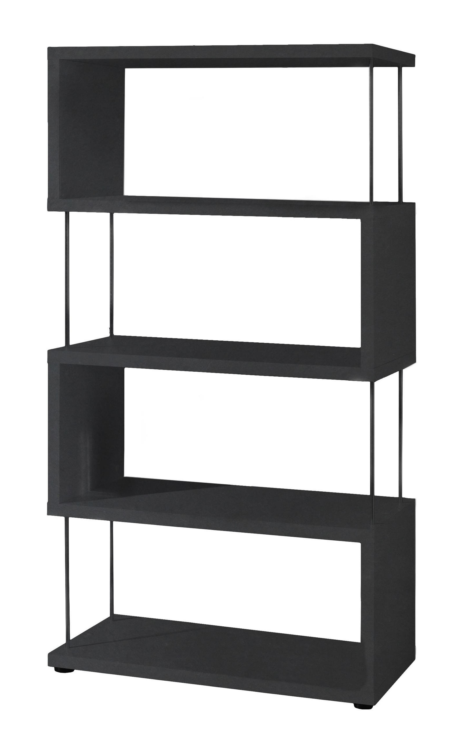58aufmkessel Regal Schwarz 66x126x33 cm