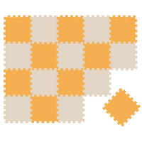 SPIELMATTE ab Null - 180/90/1 cm Puzzlematte Beige - Multicolor, Kunststoff (30/30cm) - Littletom