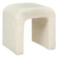 BOGEN Bouclé-Optik Sevi 41/35,5/43 cm - Beige, Holzwerkstoff (35.5/43/41cm) - Atmosphera Createur d´interieur