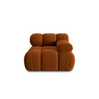 MODUL rechts Bellis aus Samt terrakotta - Terra cotta, Textil (94/70/94cm) - Micadoni