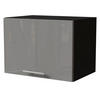 KLAPPHÄNGESCHRANK Essen W4B/50 Grau Hochglanz / Schwarz Matt 50 / 32,5 / 36cm - Schwarz/Grau, Holz/Holzwerkstoff (50/36/32.5cm) - Feldmann-Wohnen