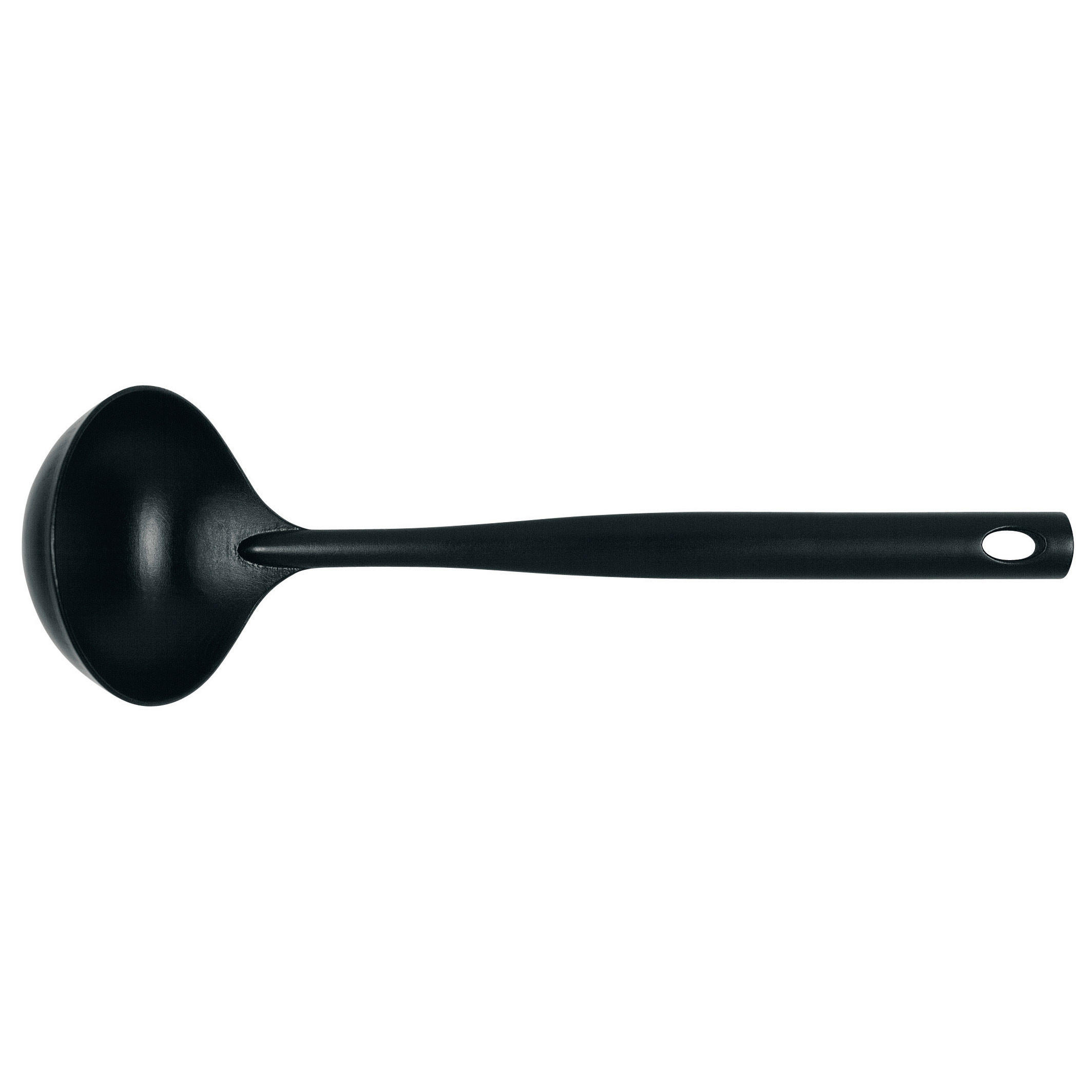 SCHÖPFLÖFFEL Basic, Kelle in Schwarz - Schwarz, Metall (40cm) - Brabantia