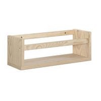 WANDREGAL aus massiver Kiefer - L40 x H15 cm - Apfelbaumfarben, Holz (15/15/40cm) - Calicosy