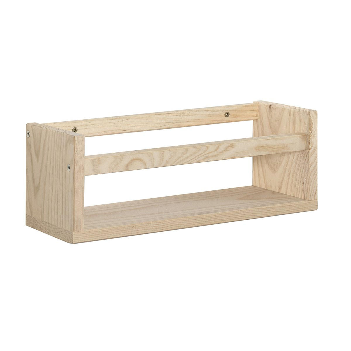 WANDREGAL aus massiver Kiefer - L40 x H15 cm - Apfelbaumfarben, Holz (15/15/40cm) - Calicosy