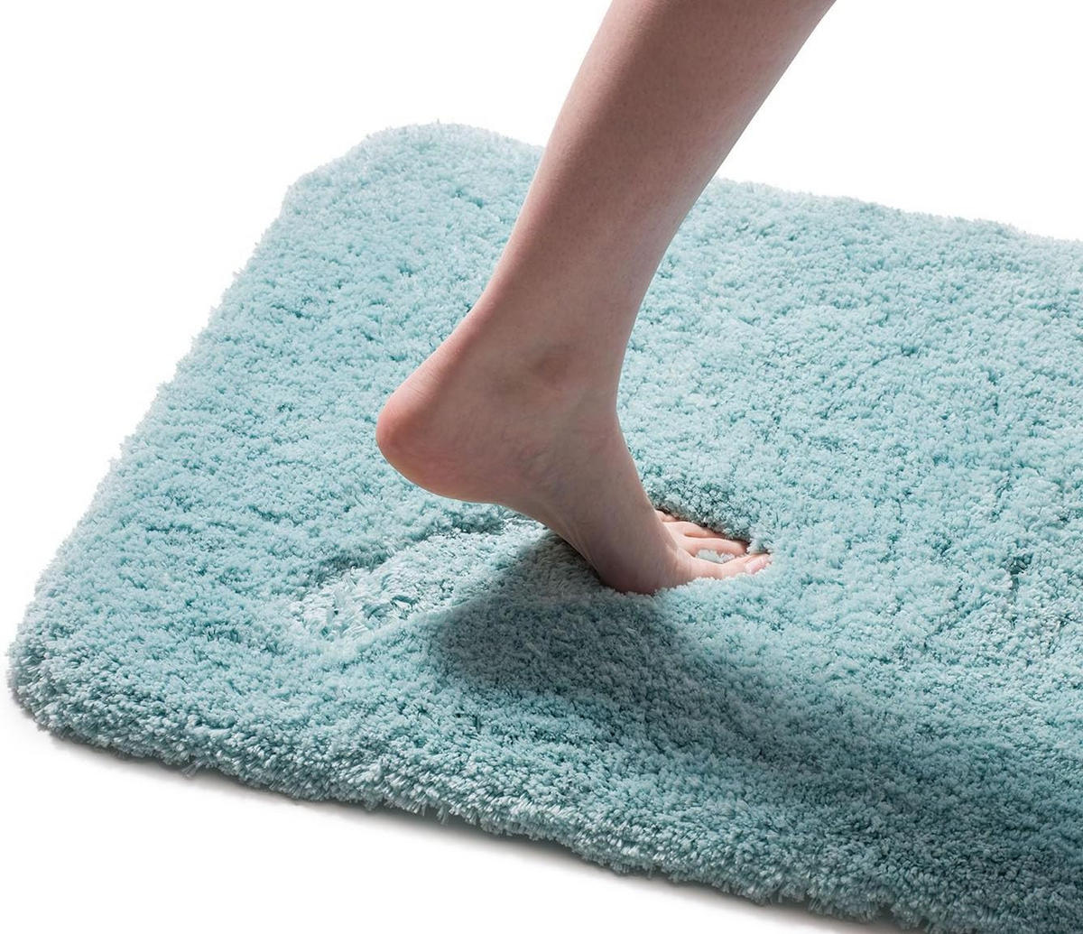 BADTEPPICH Deluxe MINT 70X120CM - Mintgrün, Textil (120/70cm)