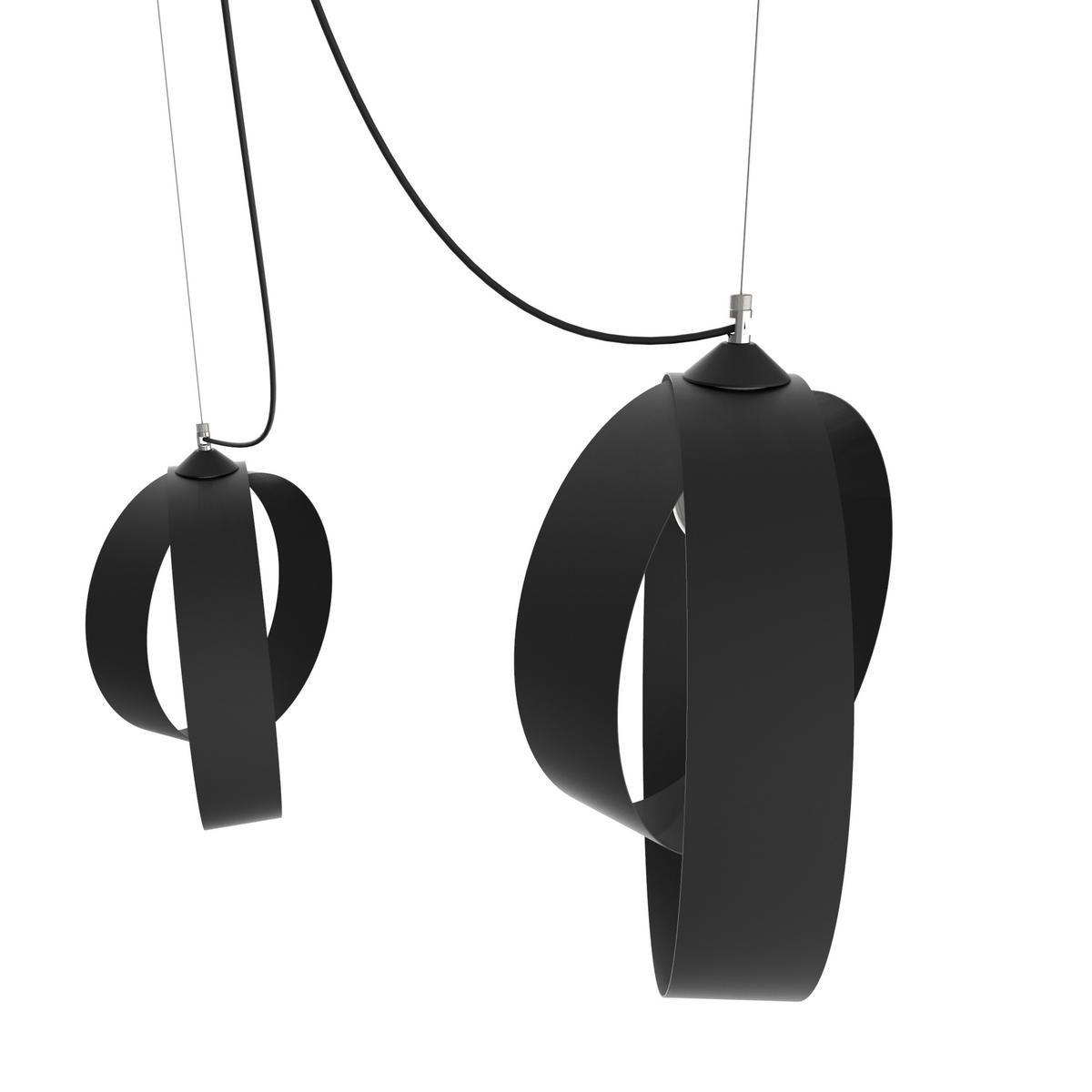 HÄNGELEUCHTE - Schwarz, Metall (40/40/120cm) - Lumicom