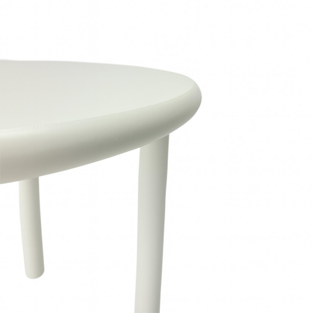 COUCHTISCH Holzoptik Weiß Rundtisch 45x42 cm - Weiß, Holzwerkstoff (45/45/42cm) - Begryf