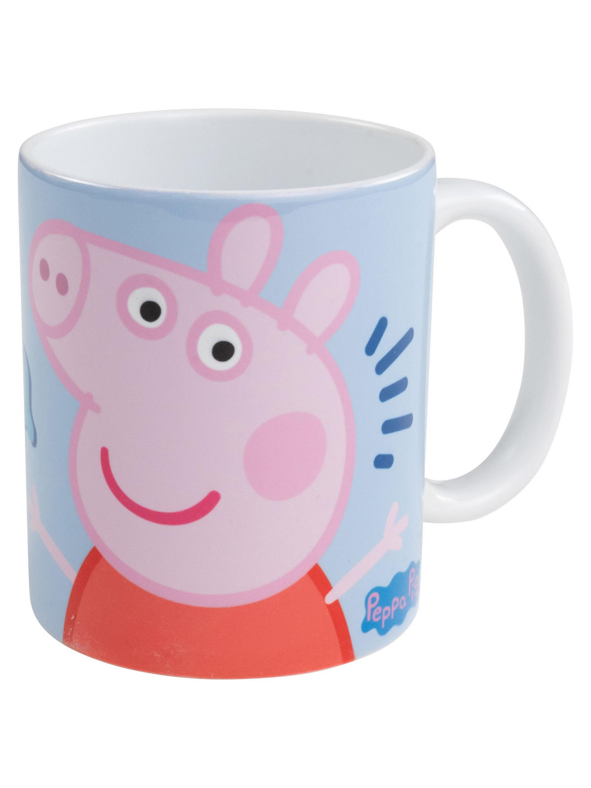 BECHER Peppa Wutz Blau 320 ml - Blau, Keramik (0.32L) - United Labels