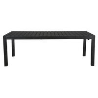 GARTENTISCH Schwarz - Schwarz, Holzwerkstoff (100/275/76cm) - ebuy24