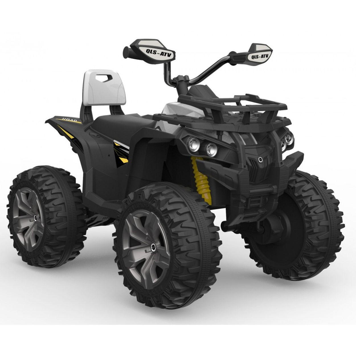 ELEKTROFAHRZEUG Majestic weiß QLS-3288 Buggy, Musikfunktion, Scheinwerfer - Schwarz, Kunststoff (103/65/73cm) - Moni