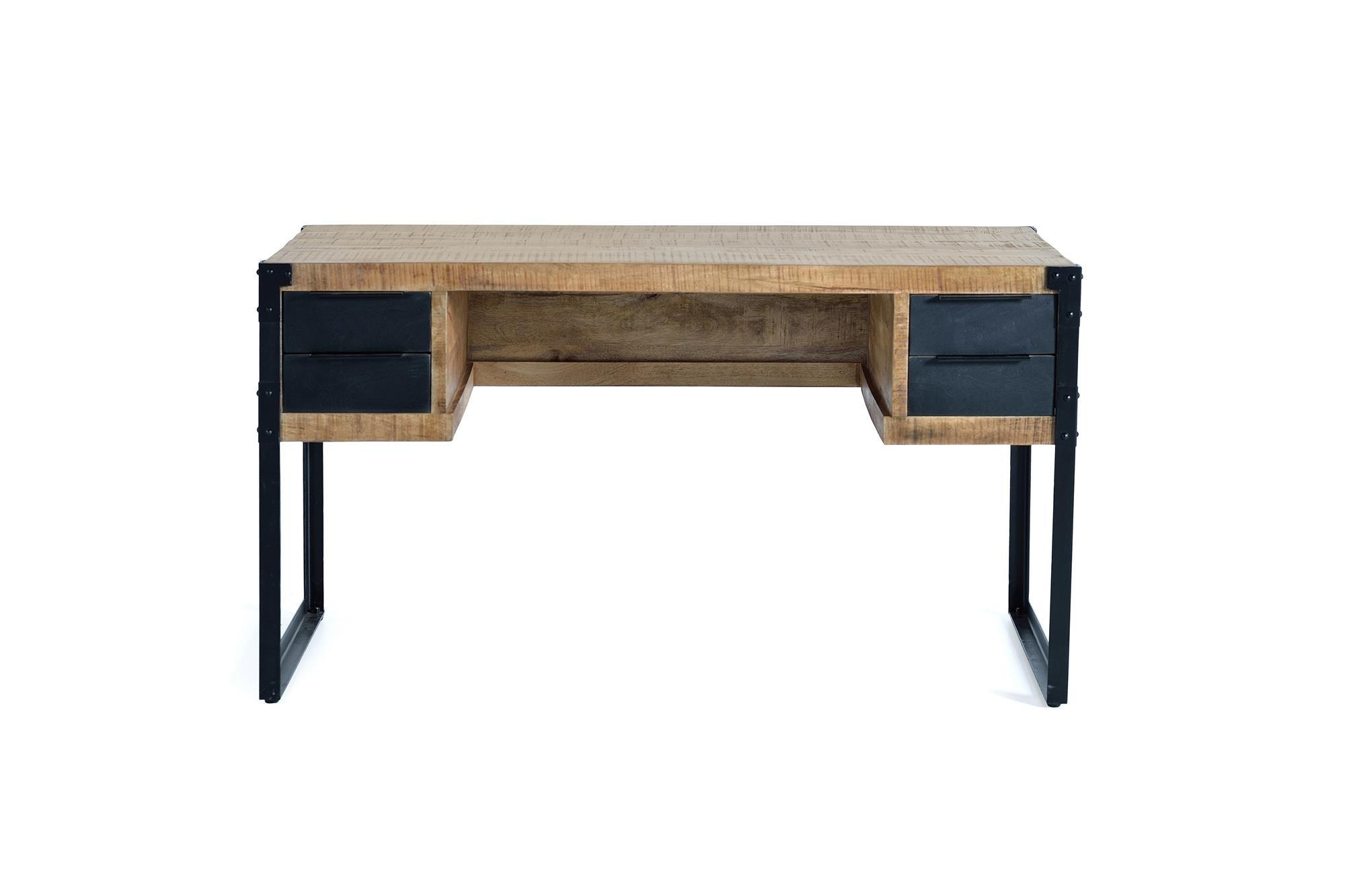 SCHREIBTISCH aus Mangoholz - Braun, Holz (135/70/76cm) - Giner y Colomer