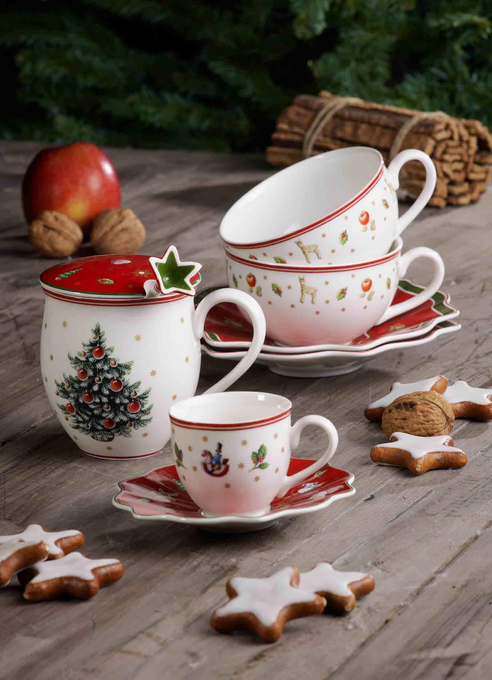 MILCHKAFFEEUNTERTASSEN Toy's Delight bunt ø 19 cm 6er Set - Multicolor, Keramik (19cm) - Villeroy & Boch