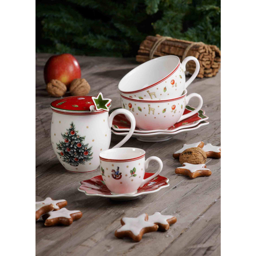 Thumbnail - Villeroy & Boch Milchkaffeetasse, Mehrfarbig, Keramik, 0.26 L, Rund, 19x8.7x19 cm, Kaffee & Tee, Tassen, Kaffeetassen-Se...