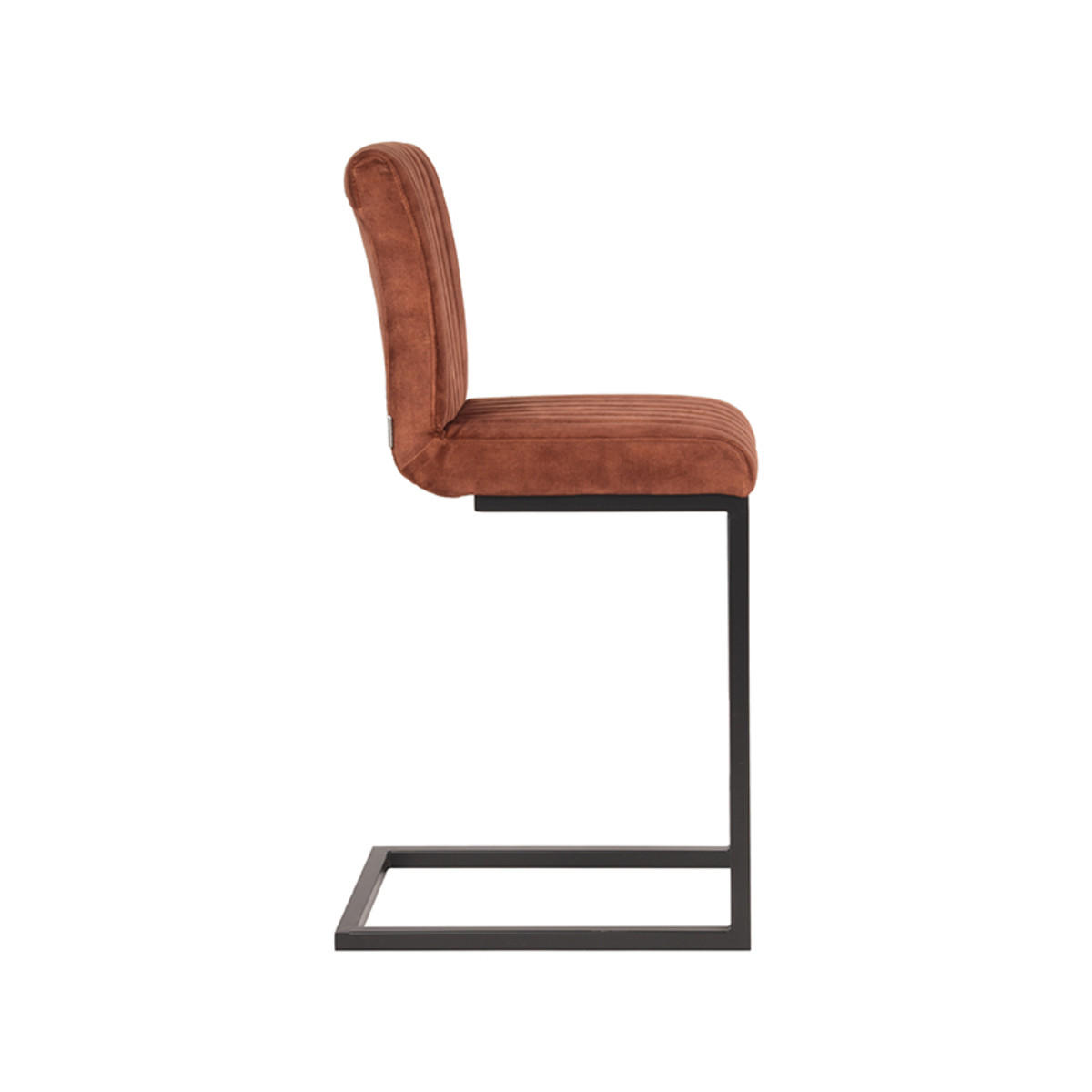 BARHOCKER Milo Braun 53/41/100 cm 2er-Set - Cognac, Textil (41/100/53cm) - LABEL51