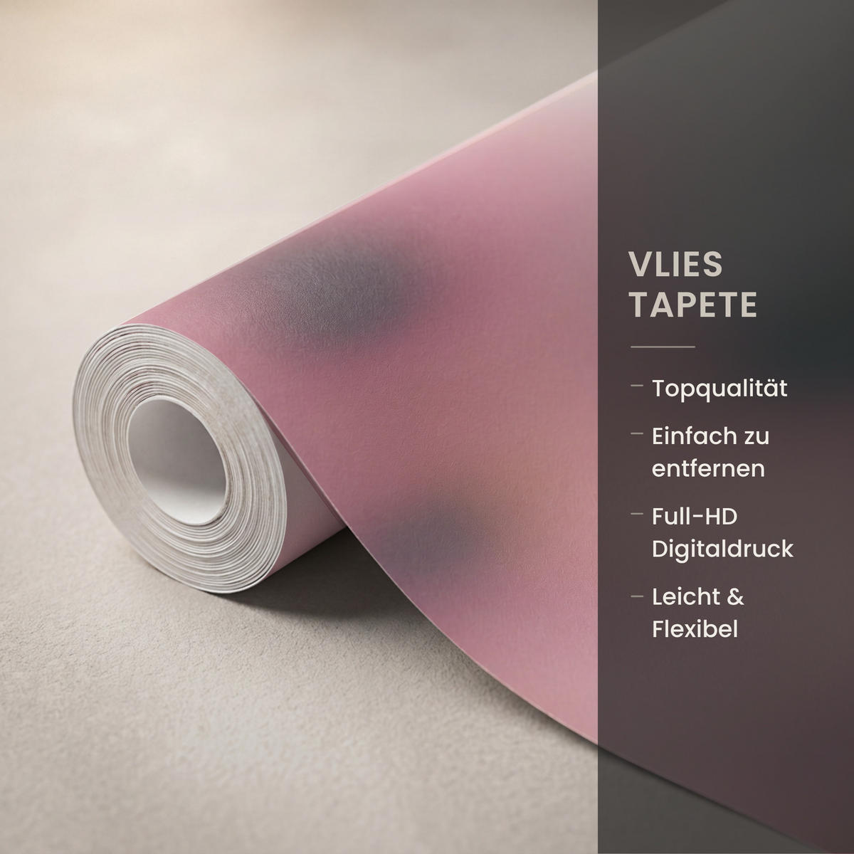 TAPETE - Blumen - Lila - Unscharf - 300x200 cm - Rosa, Papier (300/200cm) - OnlyWow