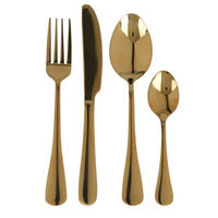 BESTECKSET Basic Gold 15/6/24 cm Metall - Goldfarben, Metall - Mondex