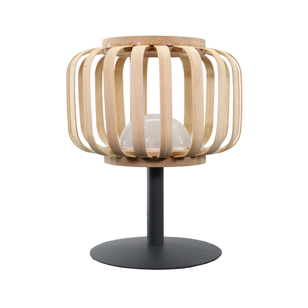TISCHLAMPE STANDY BAMBOU beige - Beige, Holz (19/19/25cm) - Lumisky