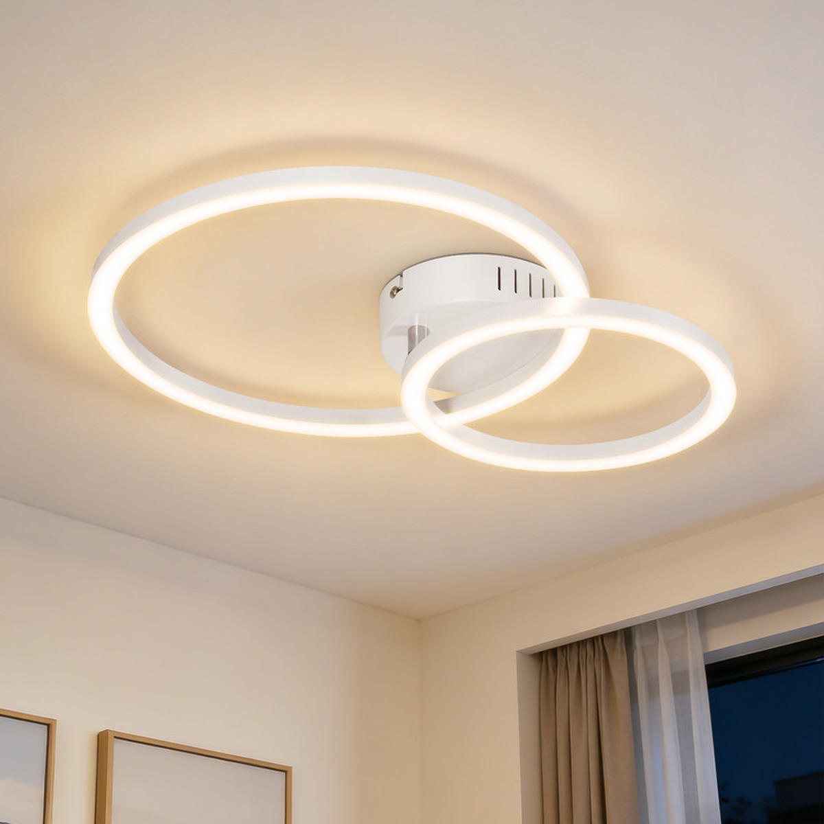 LED stropní svítidlo 30/40,5/6,7 cm - bílá, plast (40.5/30/6.7cm) - Nettlife