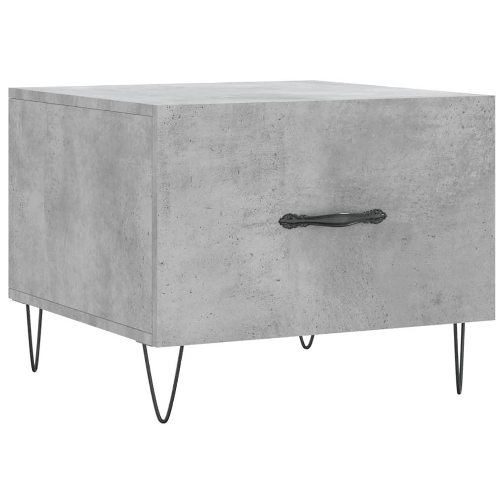 COUCHTISCH Betongrau 50x50x40 cm Holzwerkstoff - Grau, Holzwerkstoff (50/50/40cm) - furnicato