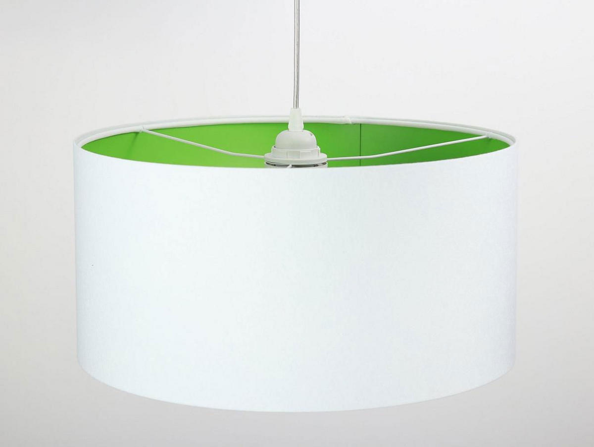HÄNGELEUCHTE Grün 30/20 cm - Weiß/Grün, Kunststoff (30/0.45/20cm) - ONZENO