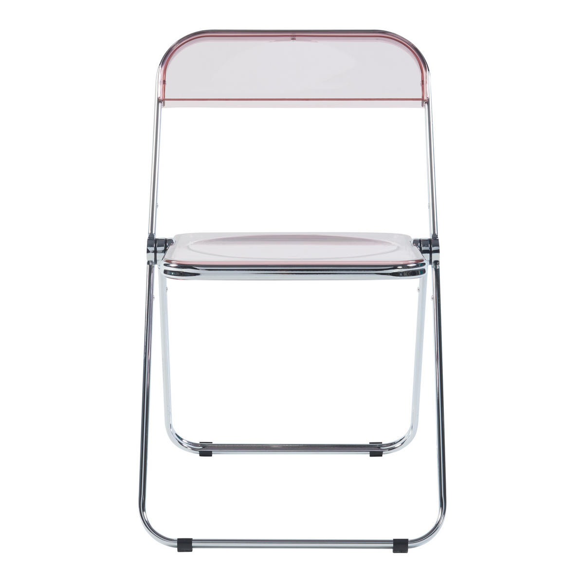 KLAPPSTUHL-SET Pornainen 2 TLG. - Pink, Kunststoff/Metall (46/74/47cm) - [en.casa]