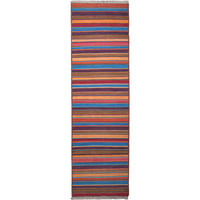 HANDWEBTEPPICH Kelim Gashgai Mehrfarbig 196/57 cm Schurwolle - Multicolor, Textil (57/196cm) - Looma