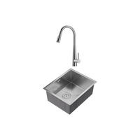 SPÜLE - 55 cm x 45 cm - metall - grau Soela - Grau, Metall (55/22/45cm) - Vente-Unique