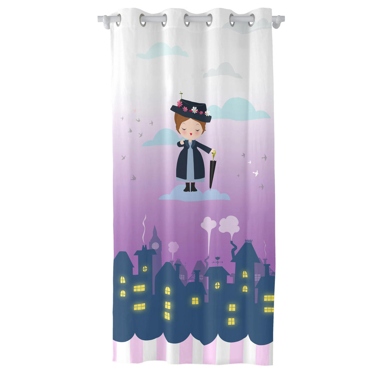 VORHANG nanny 140x265 cm mehrfarbig - Multicolor, Textil (140/0.2/265cm) - Happy Friday