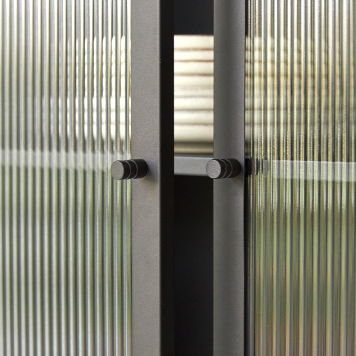 SCHRANK Annet Schwarz aus Metall - Schwarz, Metall (80/170/37cm) - Tikamoon