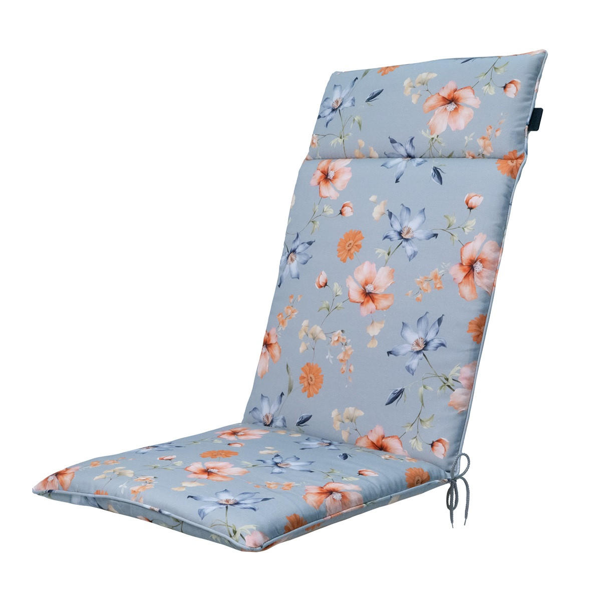 GARTENSTUHLKISSEN Florina 120/50 cm 4er-Set - Blau, Textil (50/8/120cm) - Madison