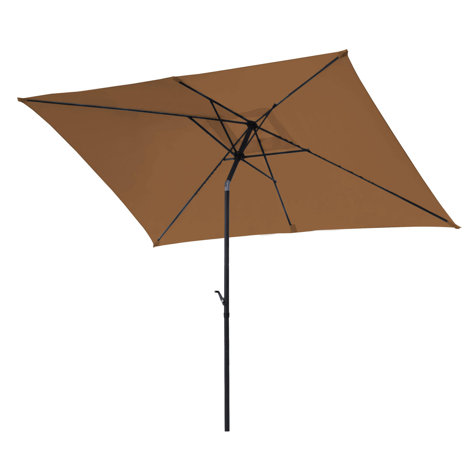 SONNENSCHIRM rechteckig 3x2m - Taupe, Textil (200/300cm) - SVITA