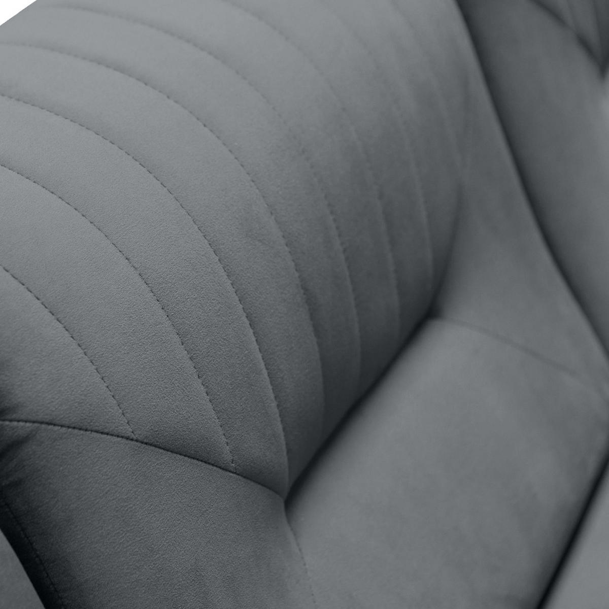 RELAXSESSEL Venezia dunkelgrau mit schwarzen Beinen - Dunkelgrau/Schwarz, Textil (112/85/94cm) - Beautysofa