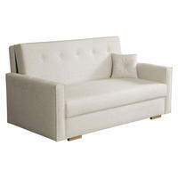 SCHLAFSOFA Viva Sonic III - Beige/Schwarz, Holz/Textil (153/85/100cm) - MIRJAN24