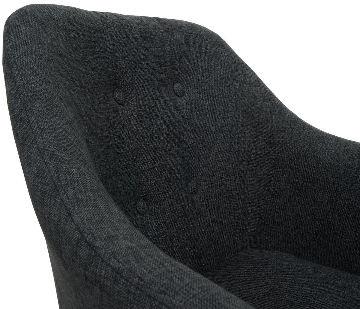 DREHSTUHL HxBxT 95x57x62cm Sitzhöhe 43cm mit Armlehne Stoff/Textil Dunkelgrau - Dunkelgrau, Textil (57/95/62cm) - PROREGAL