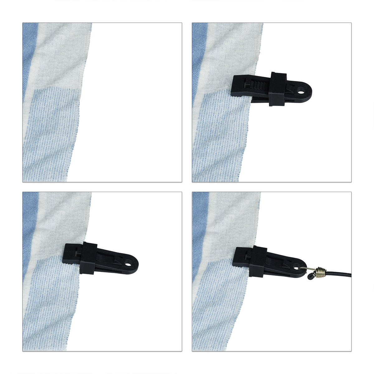 30xSPANNGUMMI - Multicolor, Kunststoff/Metall (1.5/3.5/103cm) - Relaxdays