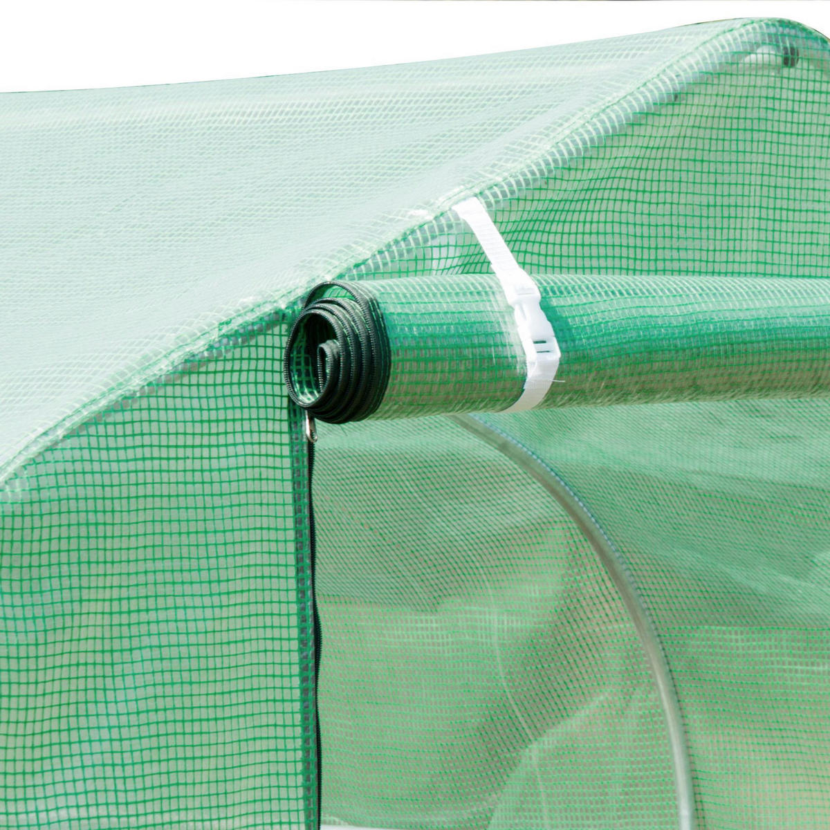 GEWÄCHSHAUS 6x3x2 m Folie grün - Grün, Metall (590/200/300cm) - Fortuna Lai
