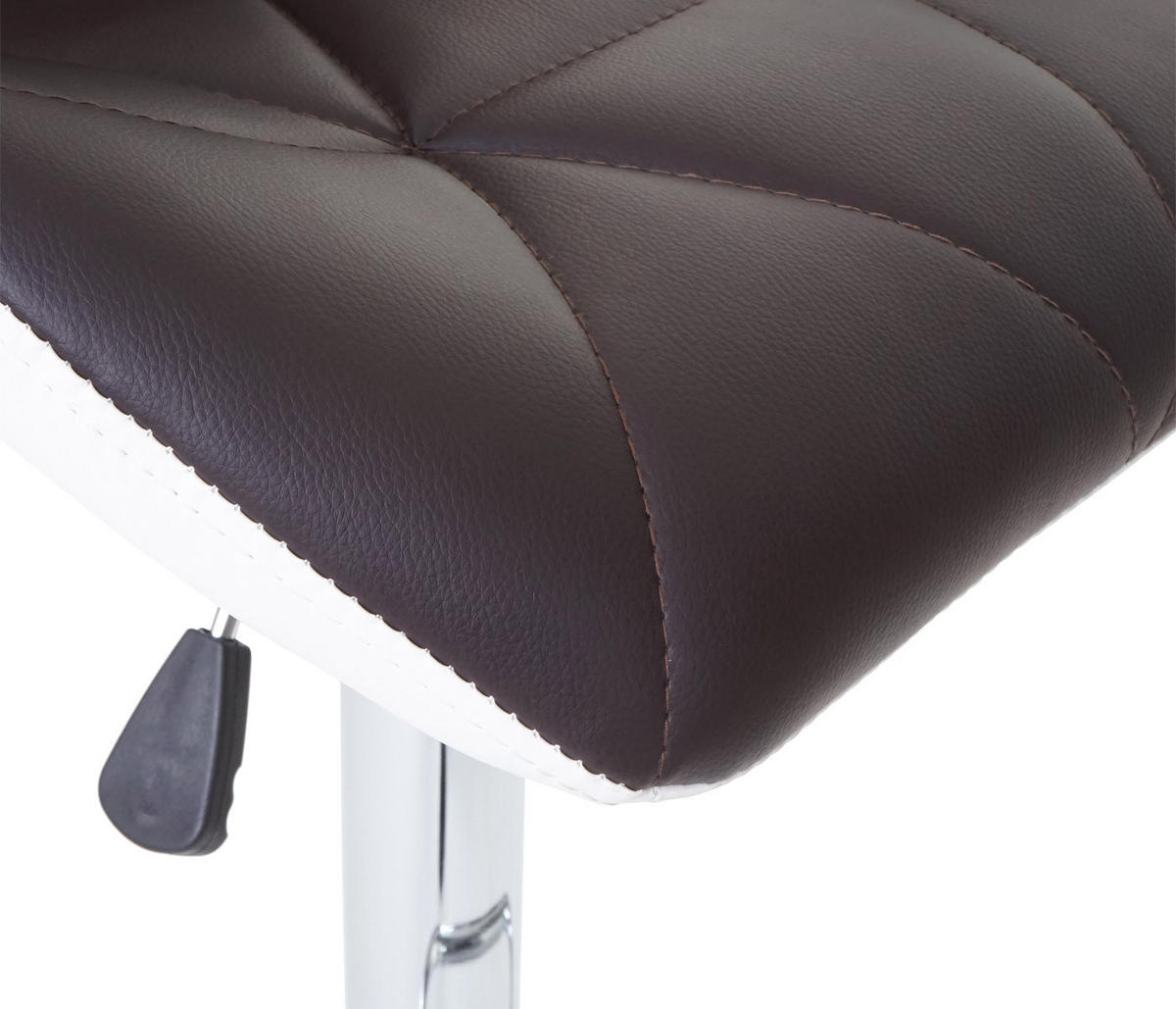 BARHOCKER 2er-Set mit Lehne Sitzhöhe 62-83cm höhenverstellbar Kunstleder Braun - Braun, Kunststoff (44/106/49cm) - PROREGAL