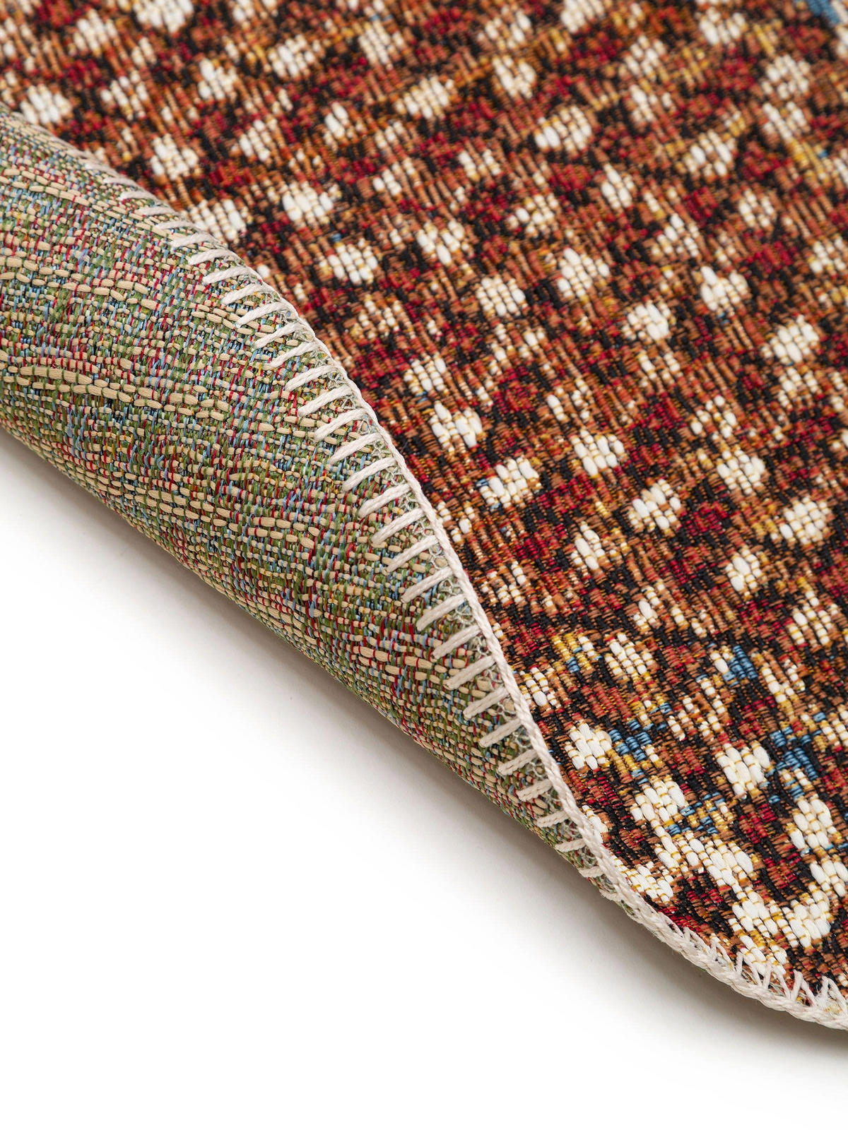 Outdoorteppich rund Kenya Multicolor ø 160 cm rund - Multicolor, Textil (160/160cm) - benuta Nest