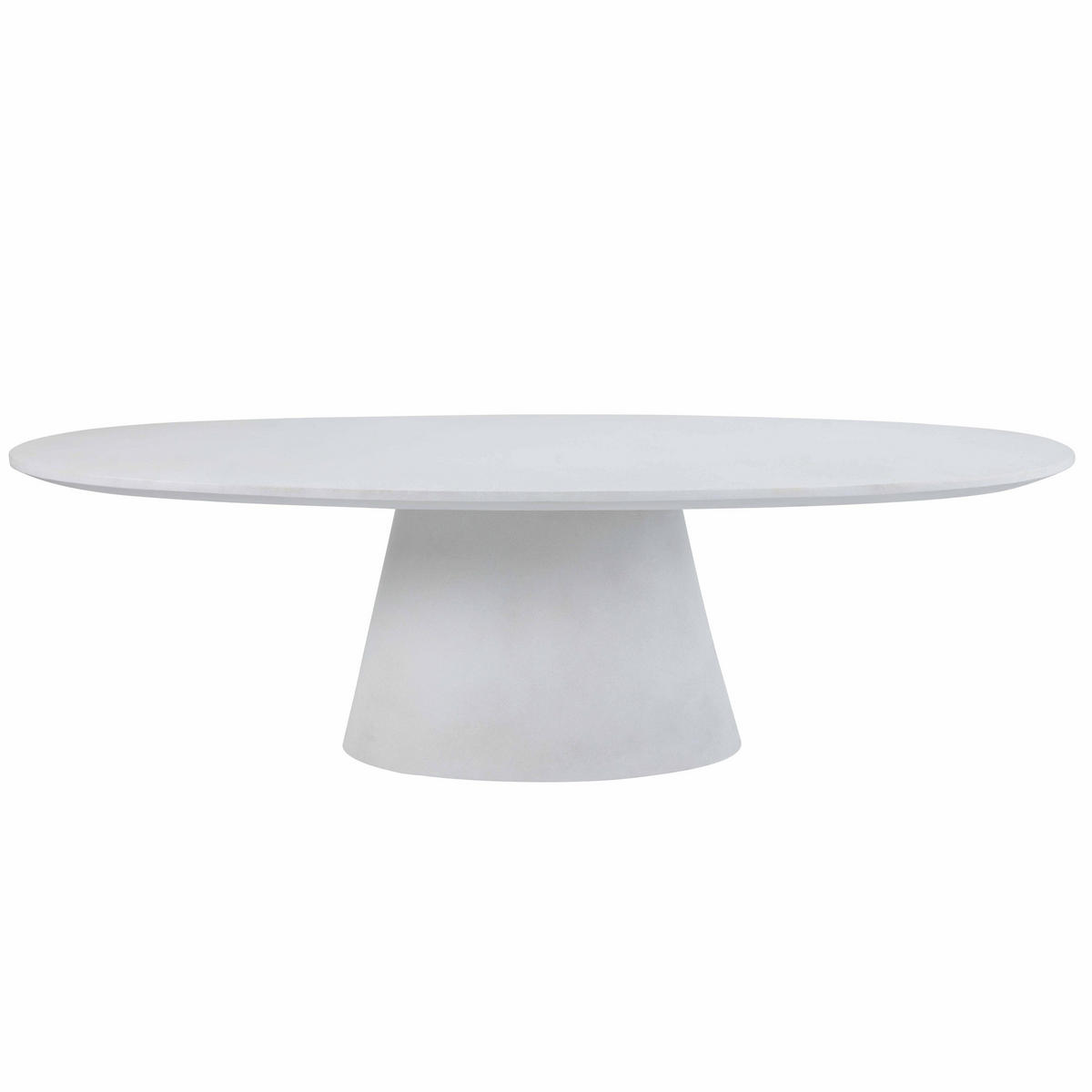 GARTENTISCH, Weiß - Weiß, Stein (250/110/76cm) - Oviala