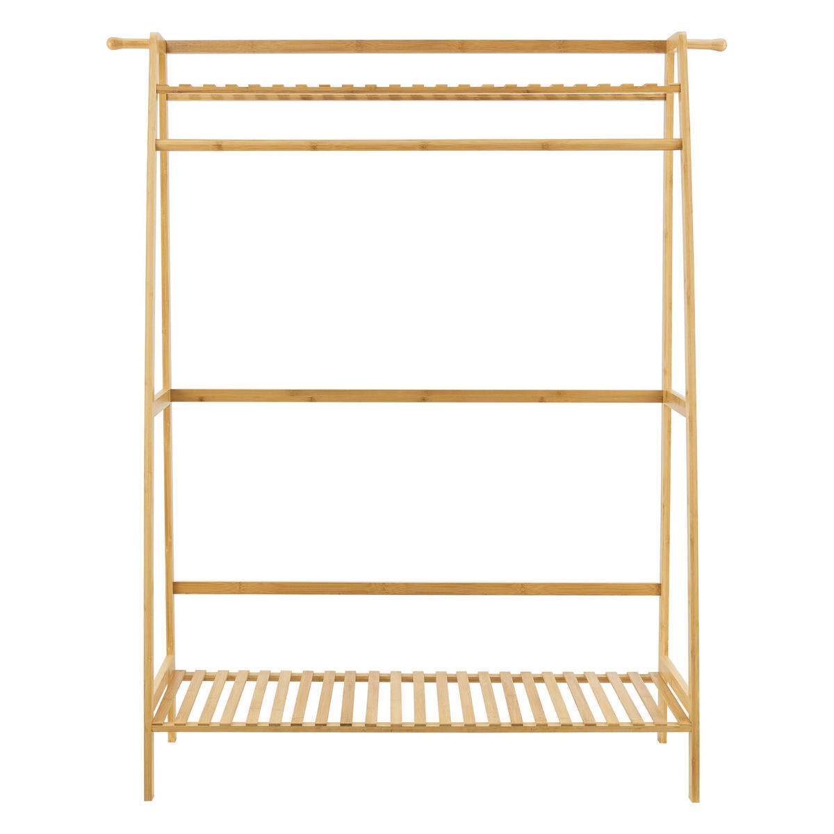 GARDEROBENSTÄNDER Föglö - Naturfarben, Holz (100/139/40cm) - [en.casa]