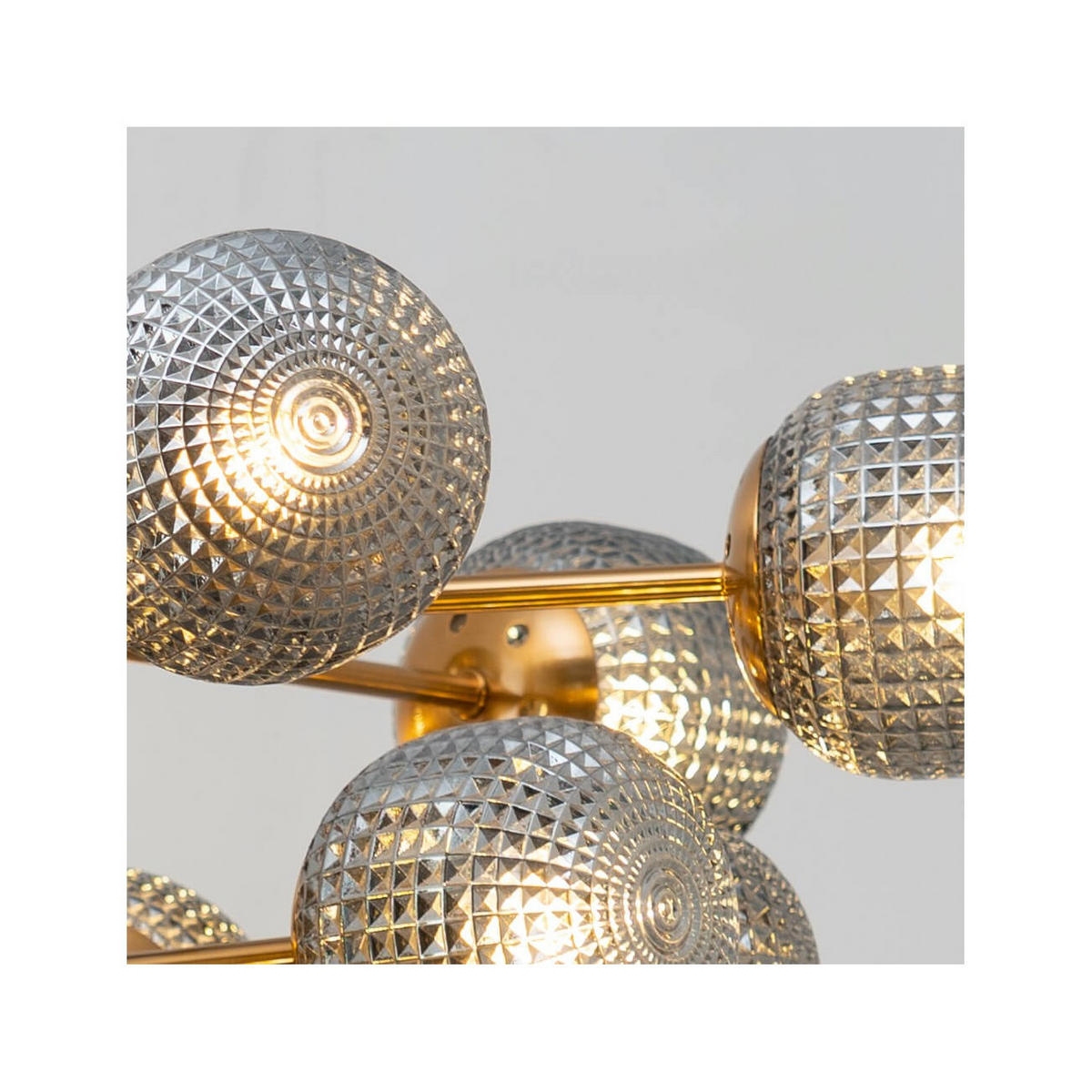 HÄNGELEUCHTE Anastasia, Schwarz und gold, 59cm - Goldfarben, Glas (59/59/41cm) - KOSILUM
