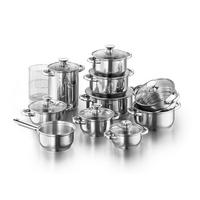 TOPFSET Janina, Edelstahl, Induktion, 19-teilig - Silberfarben, Metall - KOPF