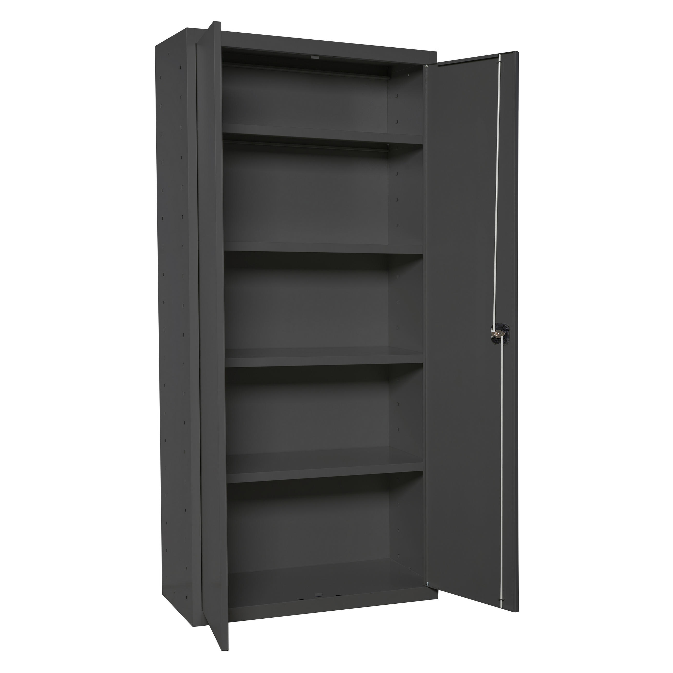 STAHLSCHRANK Amego HxBxT 180x100x40 cm 4x Fachboden Anthrazit-Anthrazit - Anthrazit, Metall (100/180/40cm) - PROREGAL