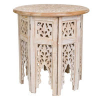 TISCH aus Holz, weiß, 45cm - Weiß, Holz (45/45/45cm) - Wanderlust